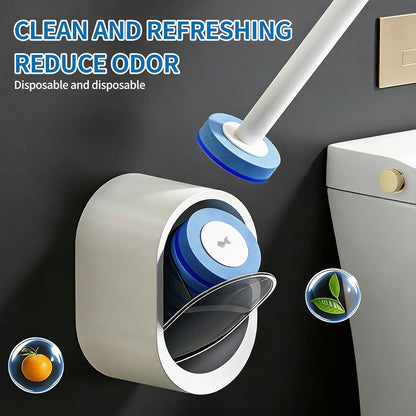 Freshness in One Click:  Disposable Toilet Scrubber Kit