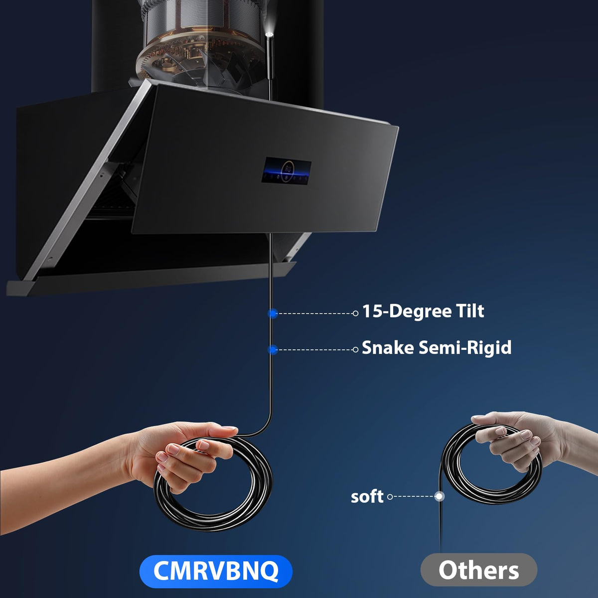 🔍Smart HD Inspection Camera with Dual Lens & Waterproof Probe🛠️