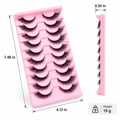 Natural Wispy False Eyelashes